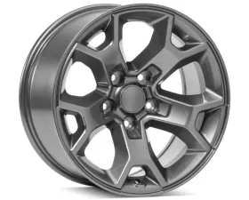 Quadratec Morphic Wheel 17x8.5 Offset +10mm Black with Gunmetal Grey Jeep 2005-2021